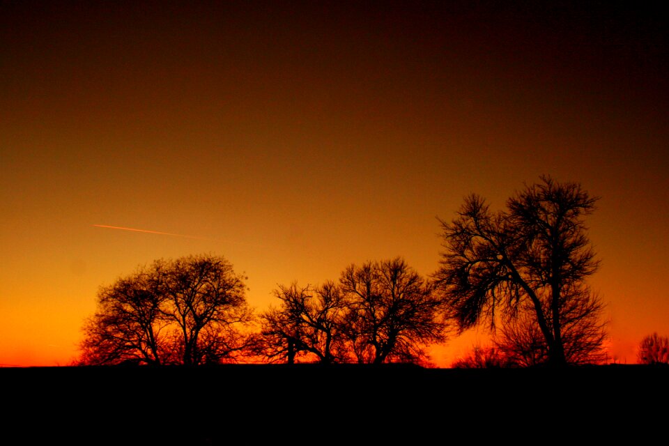 In the evening shadow sky