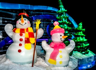 Ice exhibition winter