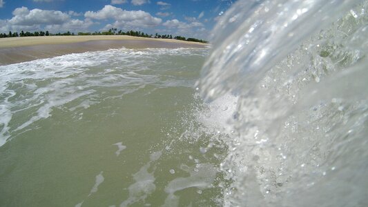 Beach water sand photo