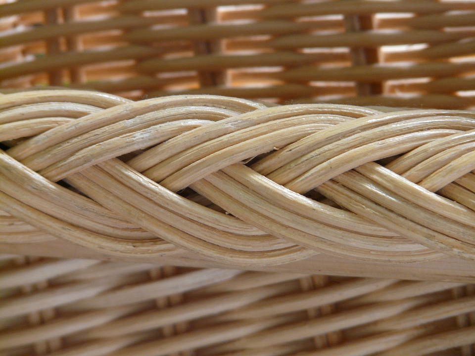 Basket woven hand labor