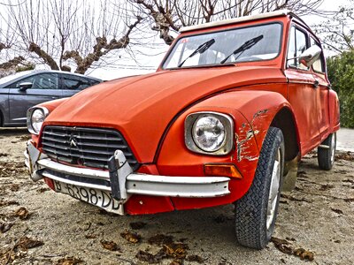 Antique car citroën diane 6