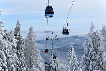 Krynica mountain winter landscape fairy-tale winter photo