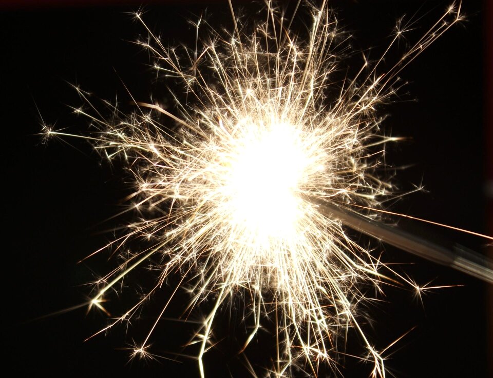New year's eve golden shining