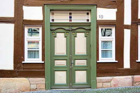 Front door input wood