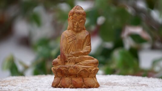 Buddha statue adoration