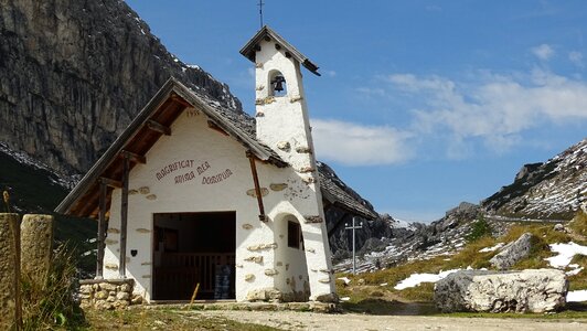 Dolomites chapel south tyrol photo