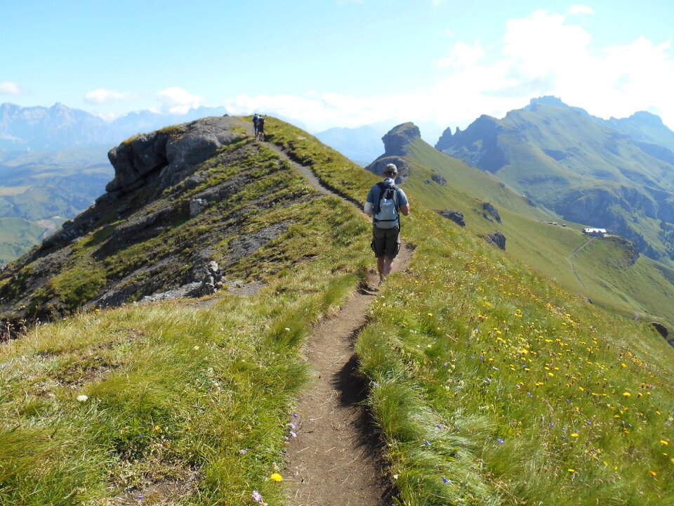 Ridge trail trekking photo