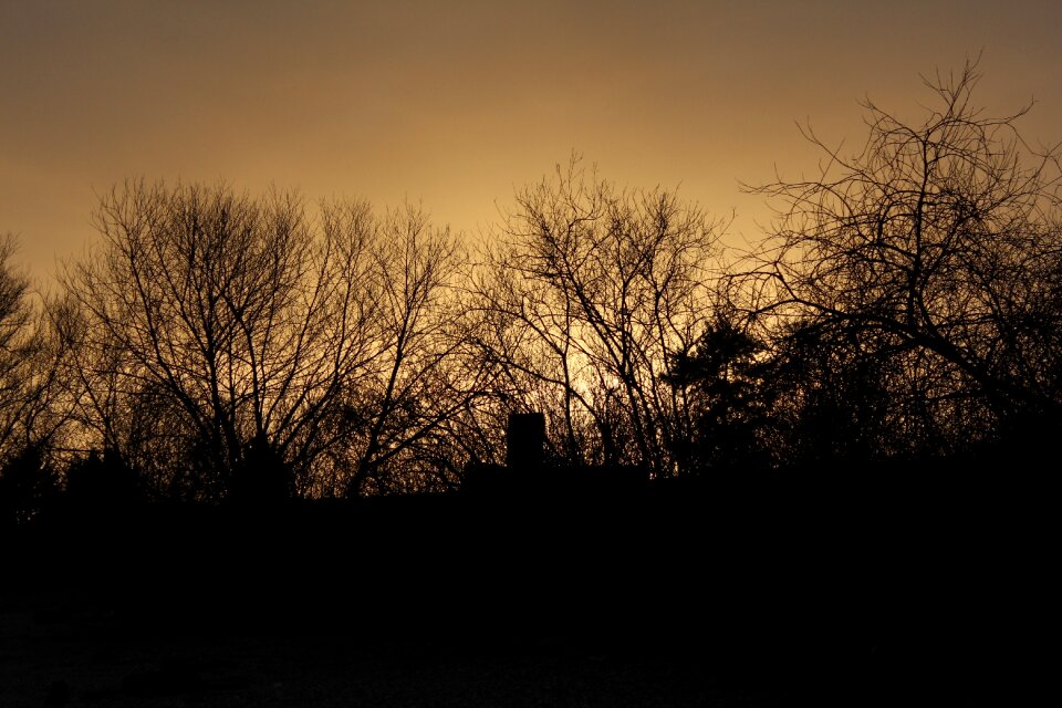 Evening sky lighting twilight