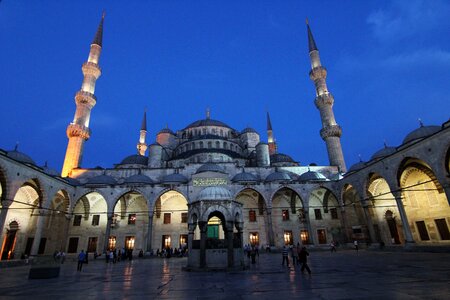 Turkey blue mosque islamic art photo