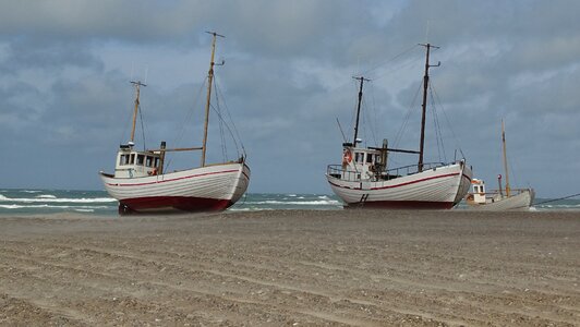 Beach boats denmark photo