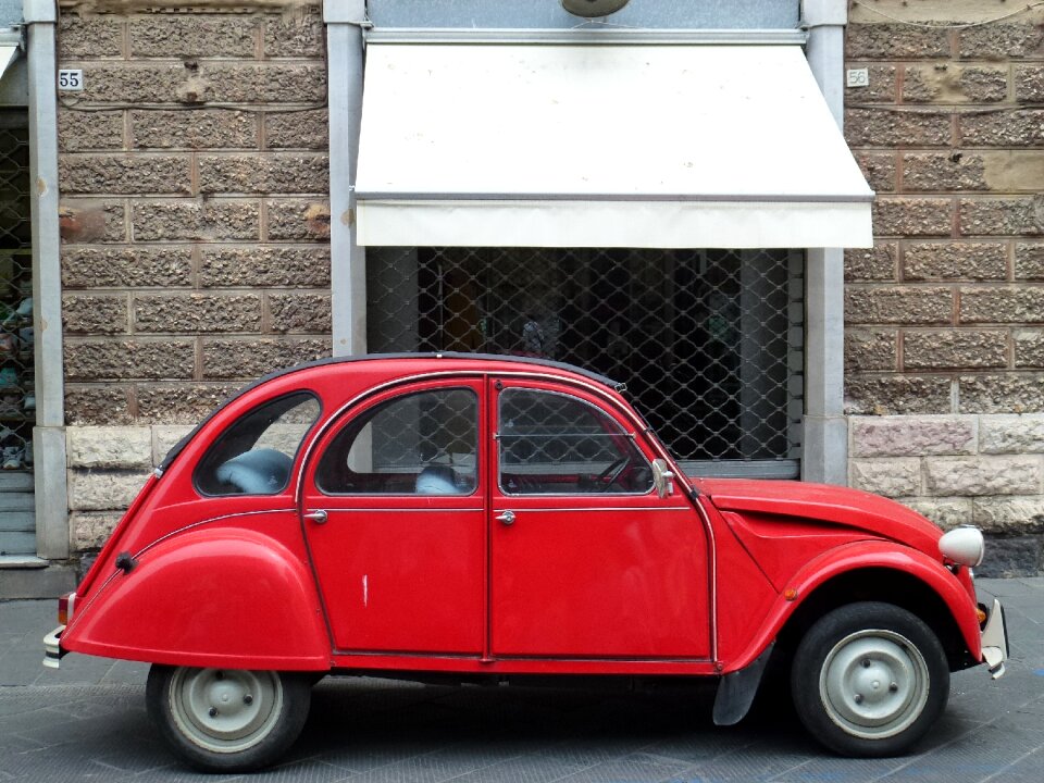 Park oldtimer auto