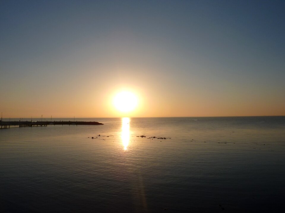 Sunrise water shore