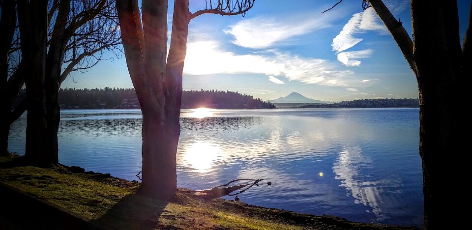 Mountain rainier winter