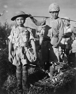 Chinese children 1944 photo