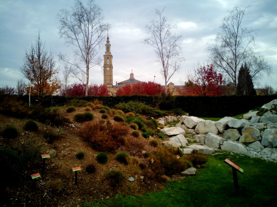 Spain botanic garden clouds