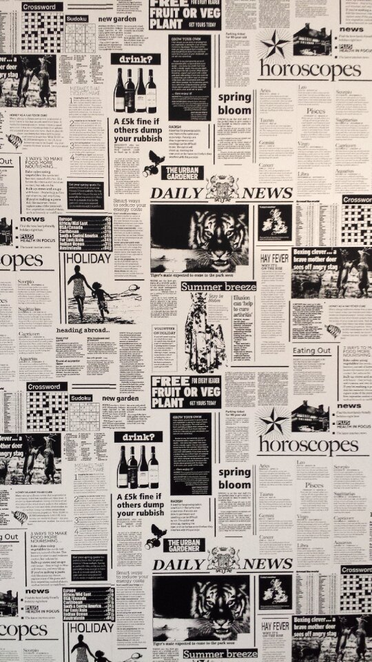 Recording wallpapper news