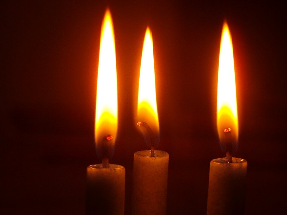 Advent candlelight atmosphere