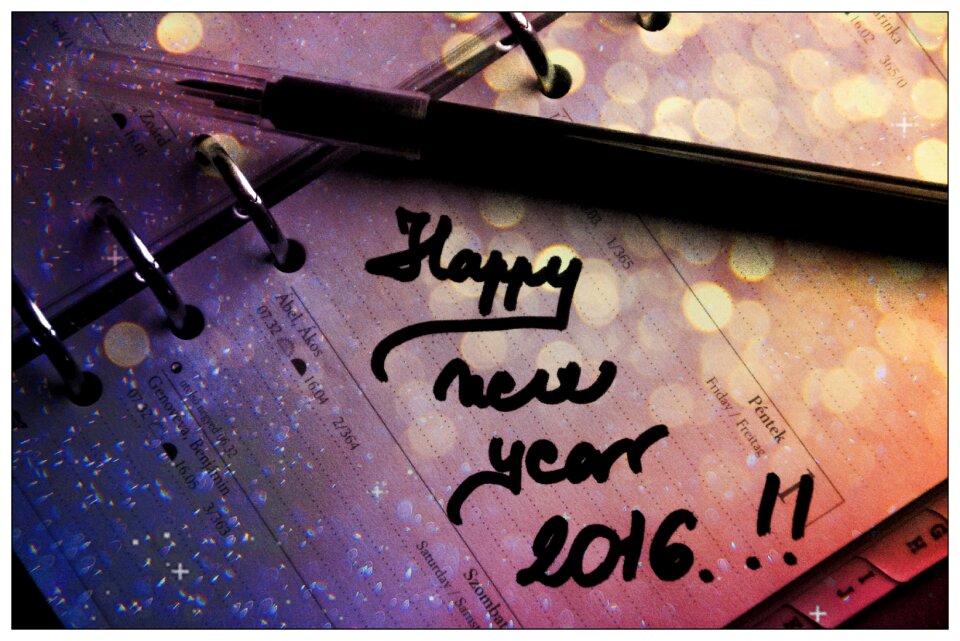Happy new year holiday new beginning