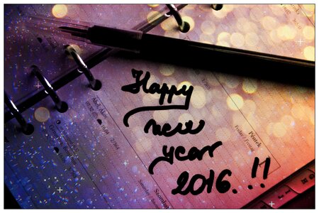 Happy new year holiday new beginning