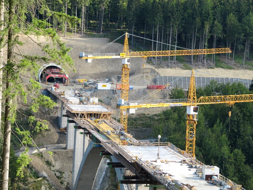 High-speed rail line masserberg ice photo