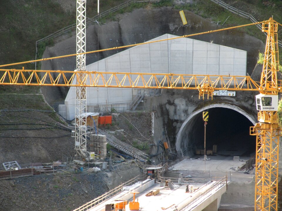High-speed rail line masserberg ice
