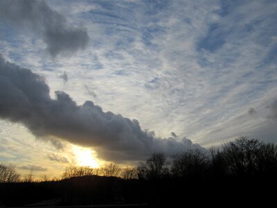Evening sky clouds abendstimmung