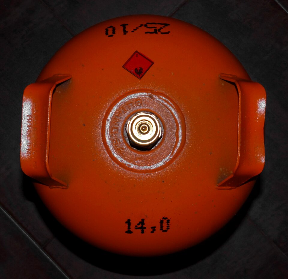 Gas cylinder butane gas