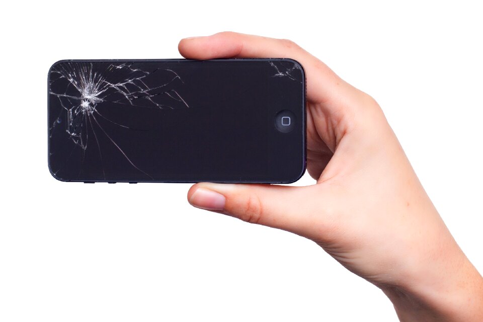 Damage broken screen