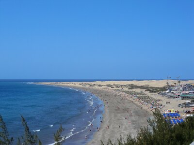 Sea canary islands landscape photo