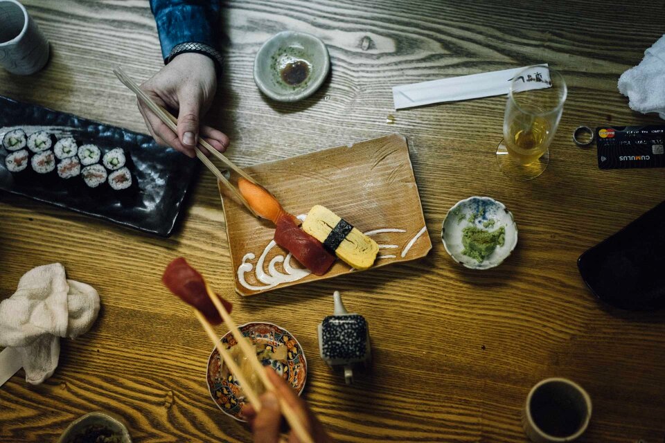 Eating asia japanese