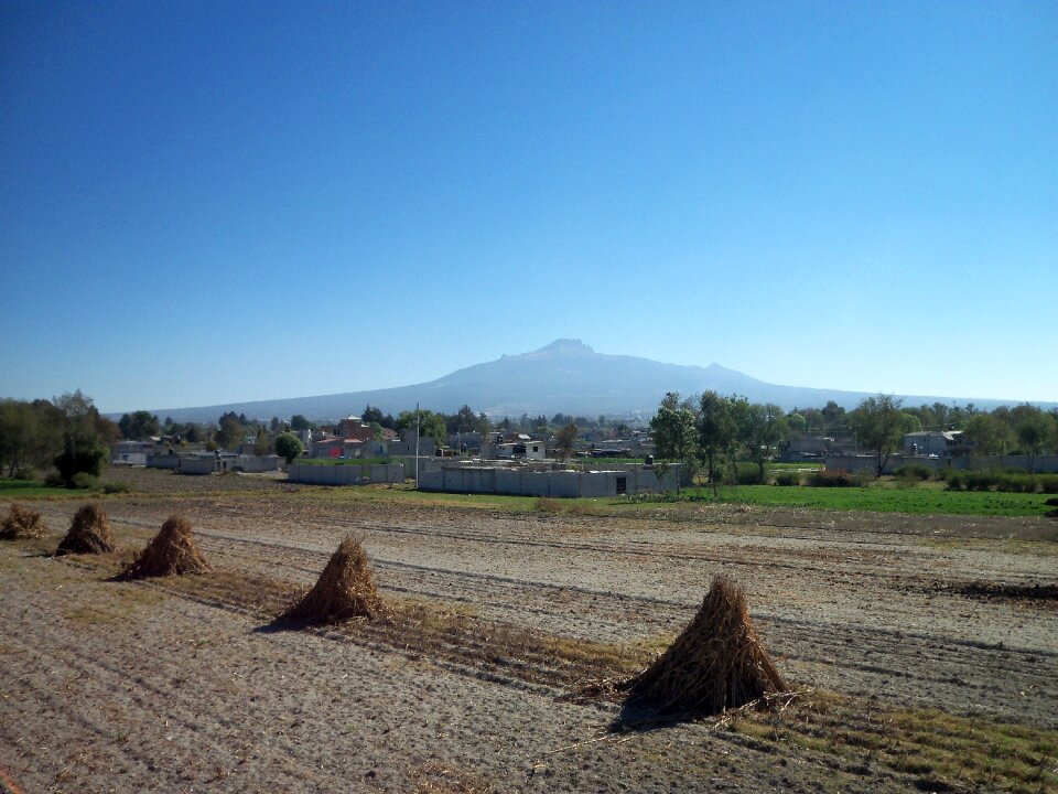 Volcano earth grass