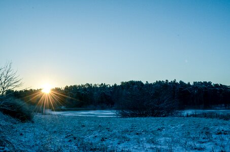 Horizon landscape relaxation photo