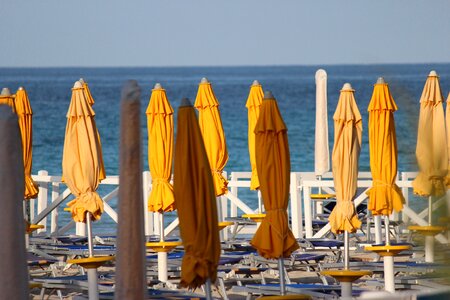Sea yellow sky