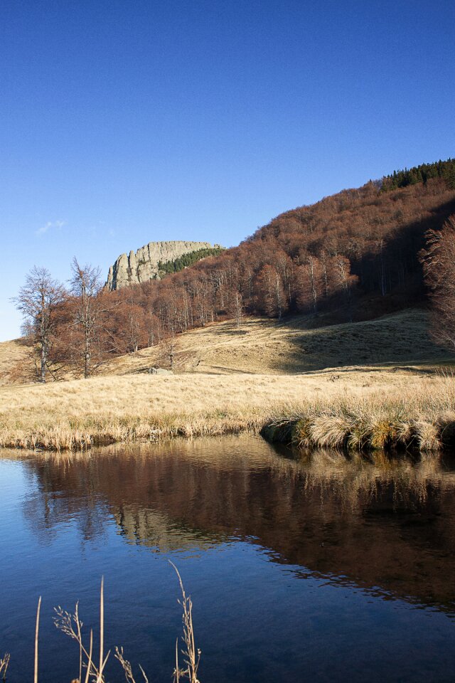 Landscape mountain lake water photo