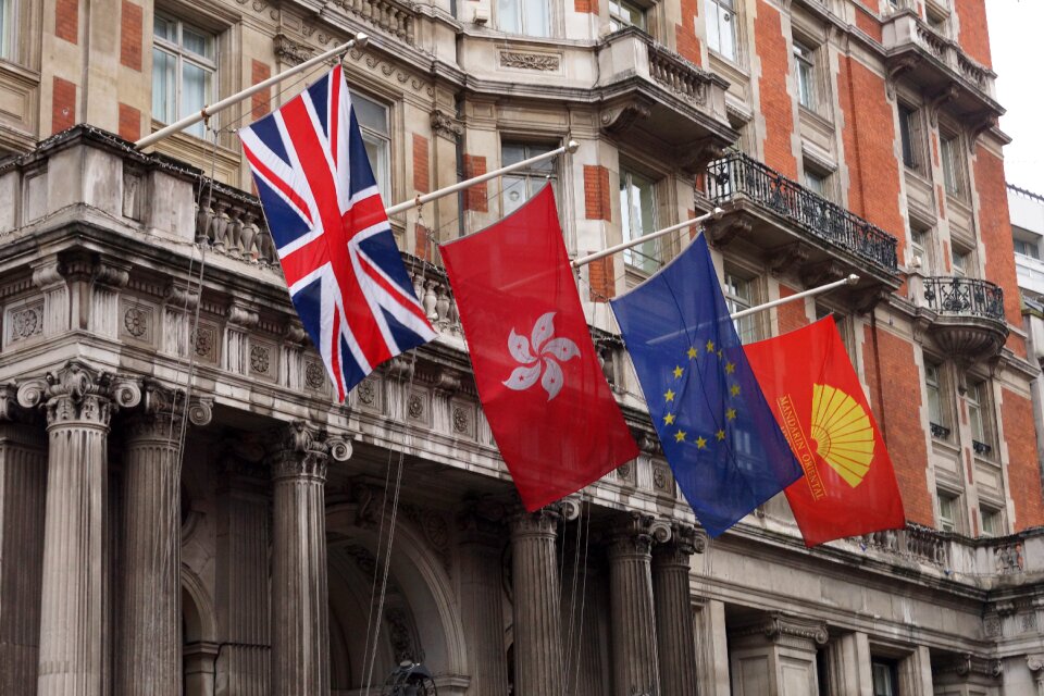 Flags london yellow