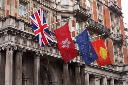 Flags london yellow