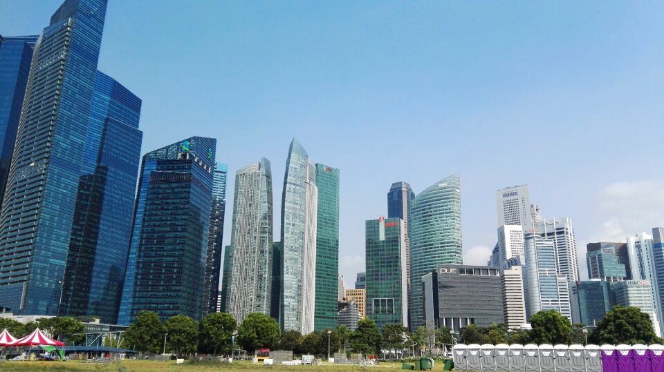 Singapore tall buildings modern