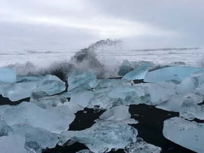 Sea spray beach photo