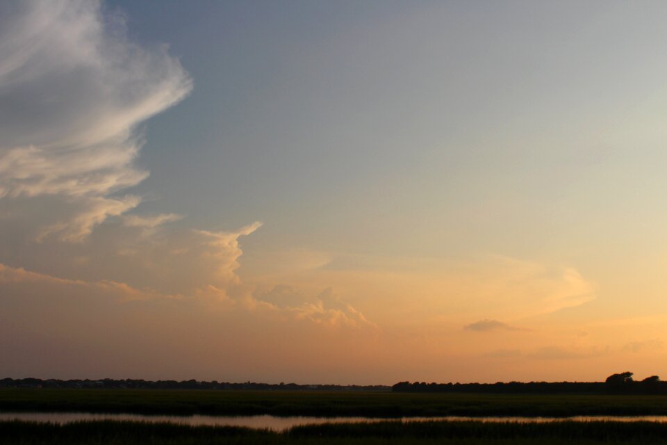Sky clouds cumulus scenic