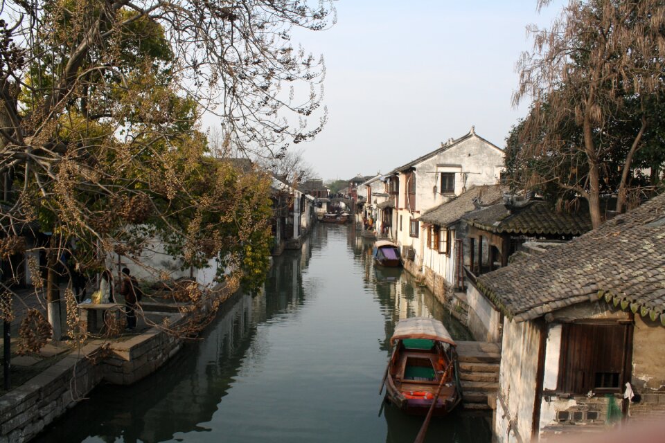 The ancient town bridge water