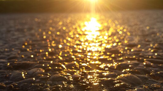 Sparkle afterglow sunset