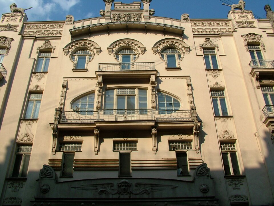 Riga art nouveau building