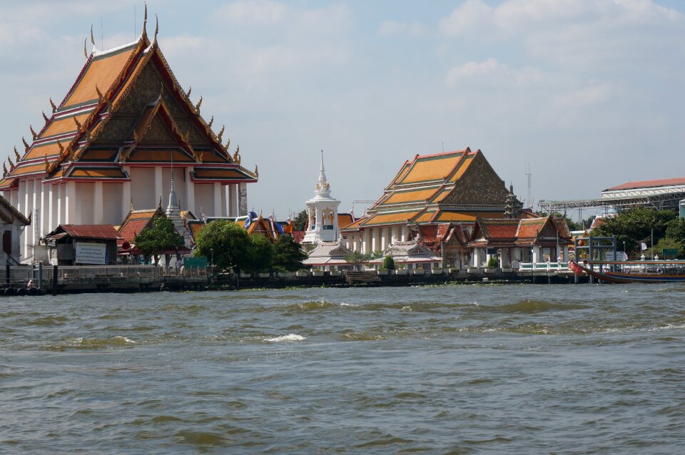 Temple river thailand