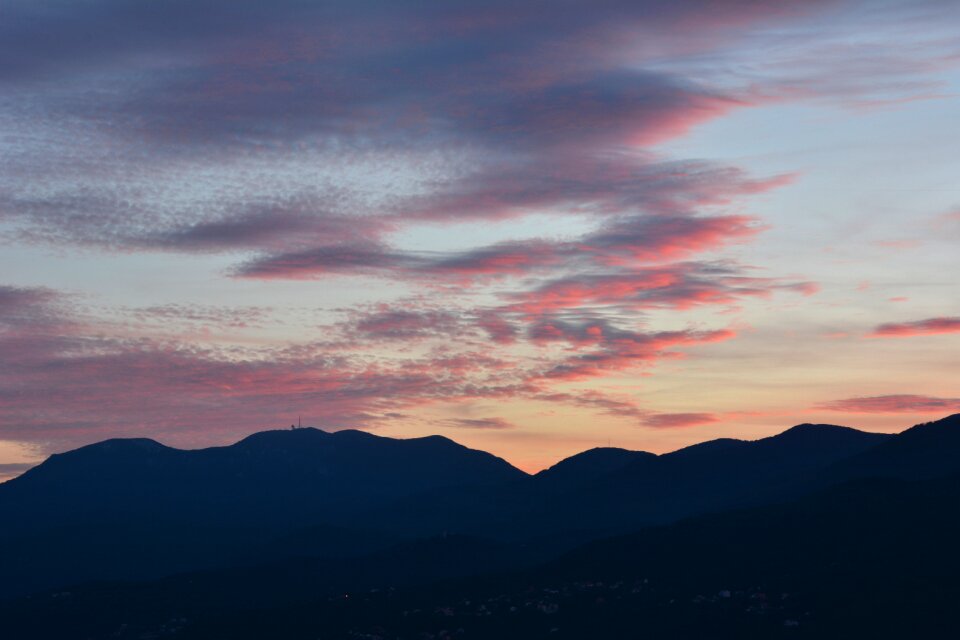 Mountains silhouette photo