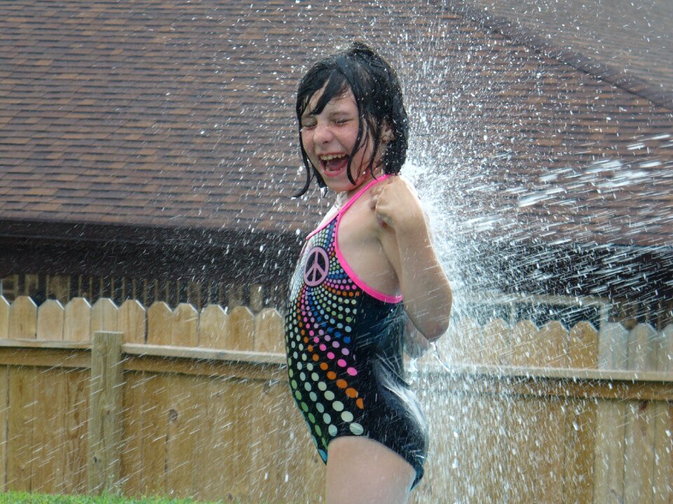 Water splash summer