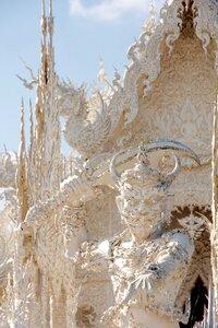 Thailand white temple chiang rai photo