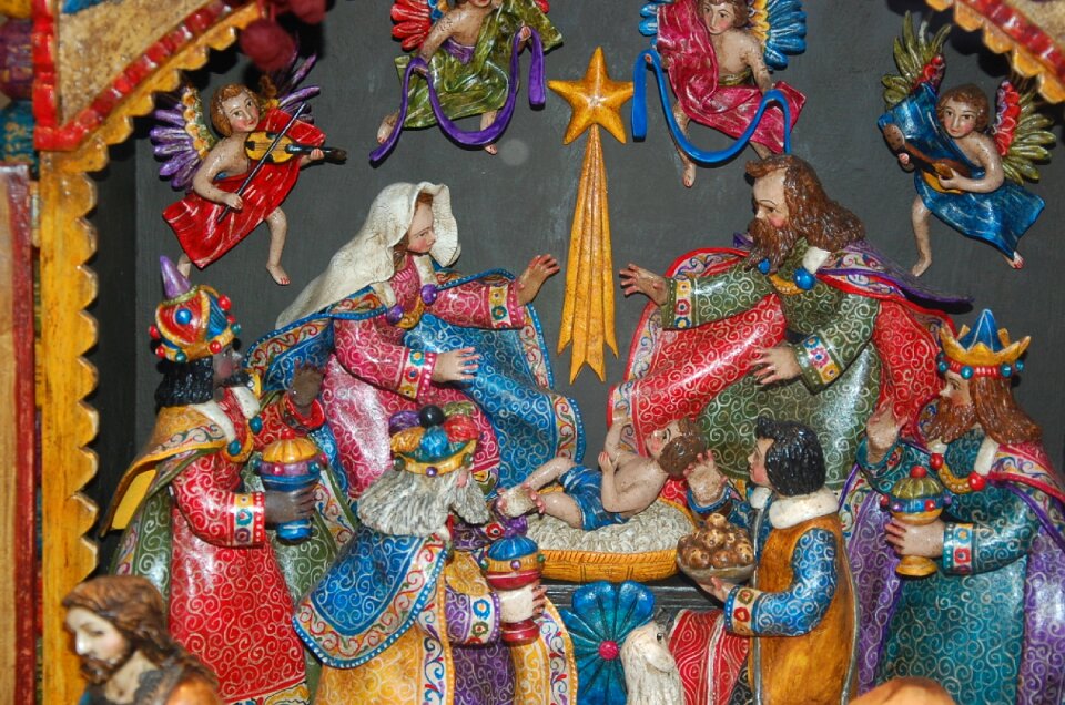 Nativity scene santon christmas time