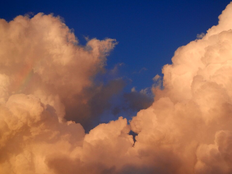 Fluffy nature sky clouds