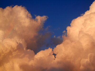 Fluffy nature sky clouds photo