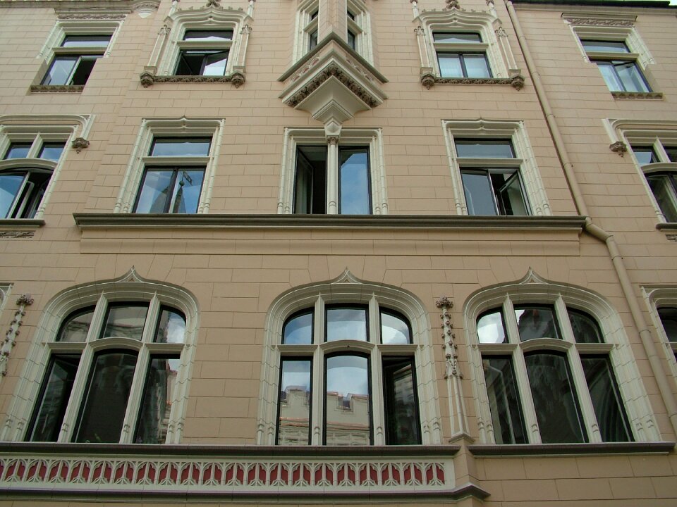 Building historic center riga old town